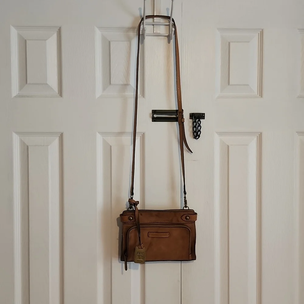Frye Tan Leather Crossbody Bag - Picture 6 of 14